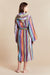 Women's Hooded Dressing Gown Model Photo Back - Daylight | Bown of London